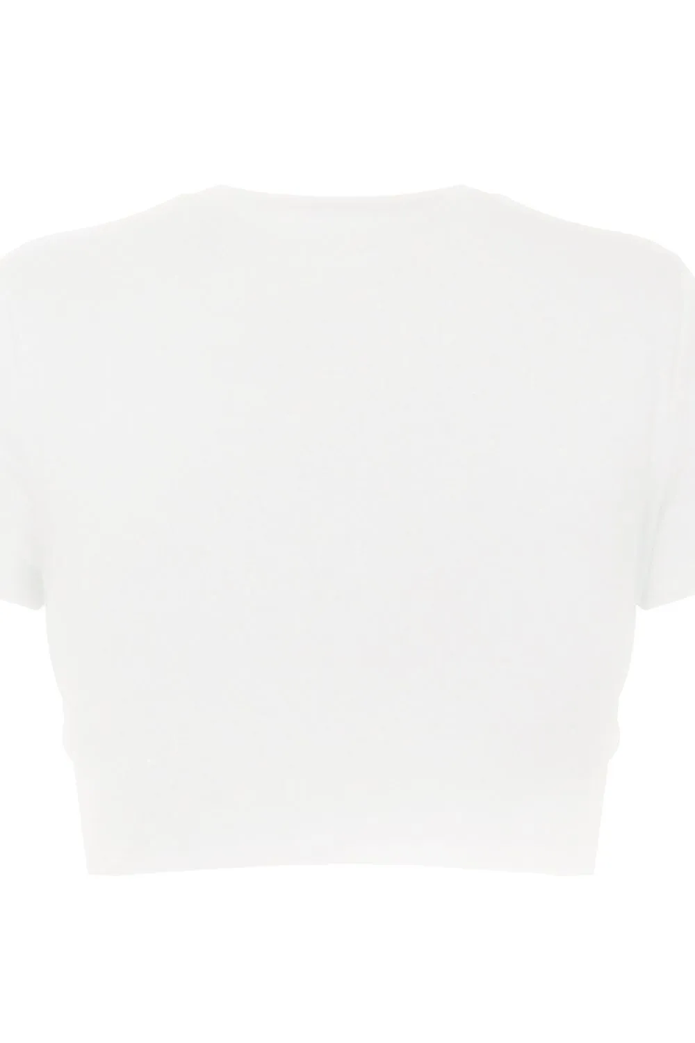 Round Neck Short Sleeve Crisscross Tee