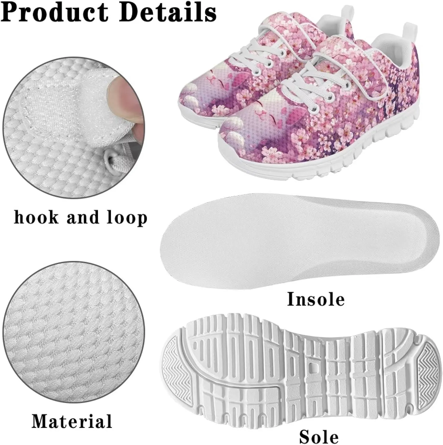 Running Athletic Shoes for Boys Girls Slip On Tennis Shoes Kids Shoes