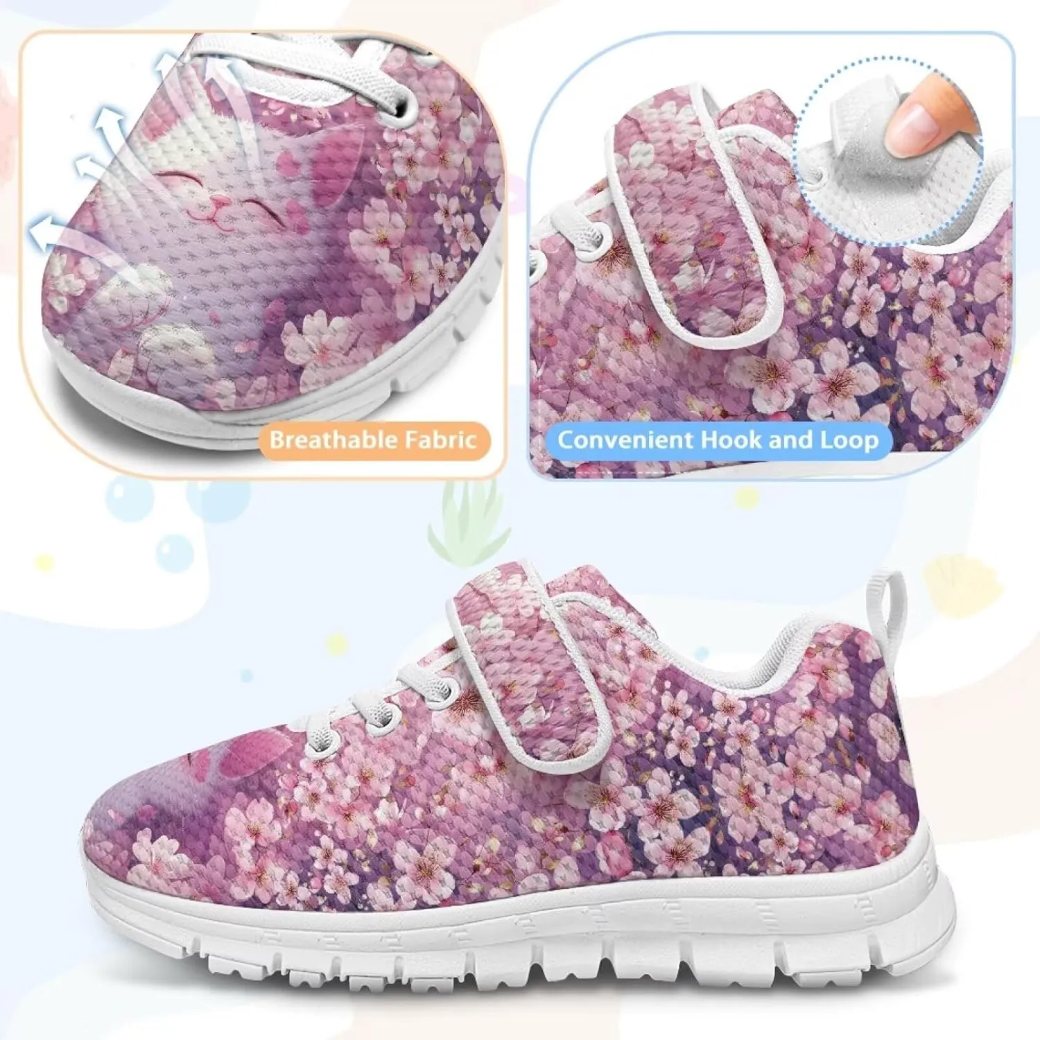 Running Athletic Shoes for Boys Girls Slip On Tennis Shoes Kids Shoes