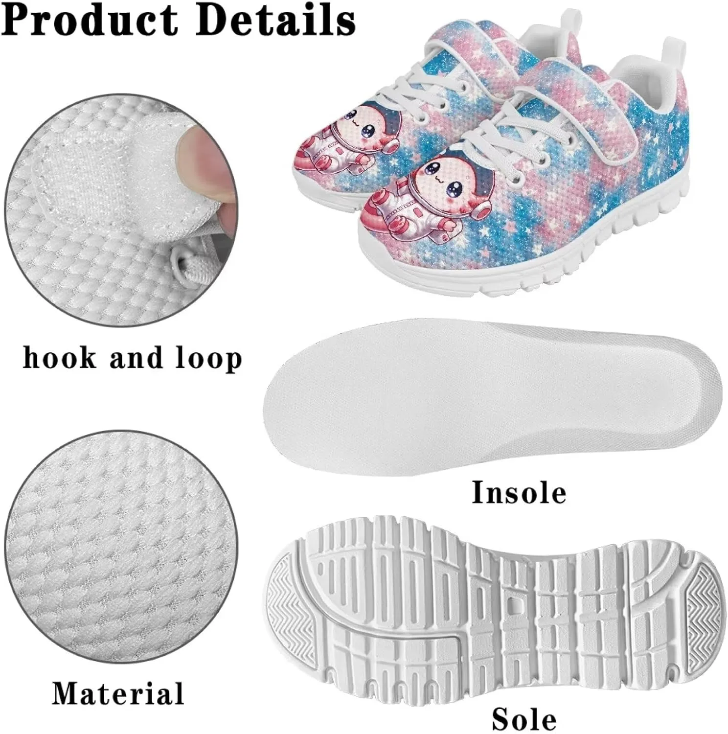 Running Athletic Shoes for Boys Girls Slip On Tennis Shoes Kids Shoes