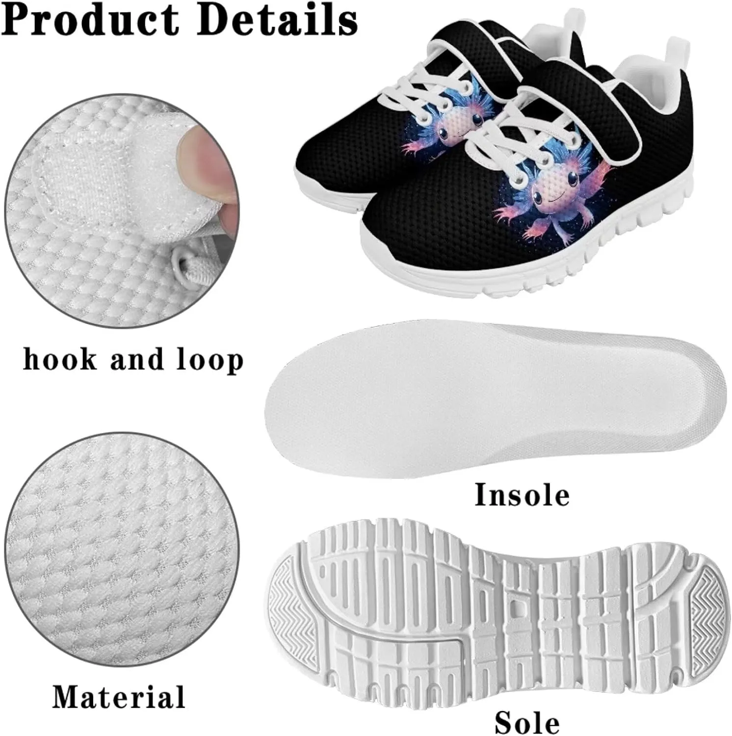 Running Athletic Shoes for Boys Girls Slip On Tennis Shoes Kids Shoes