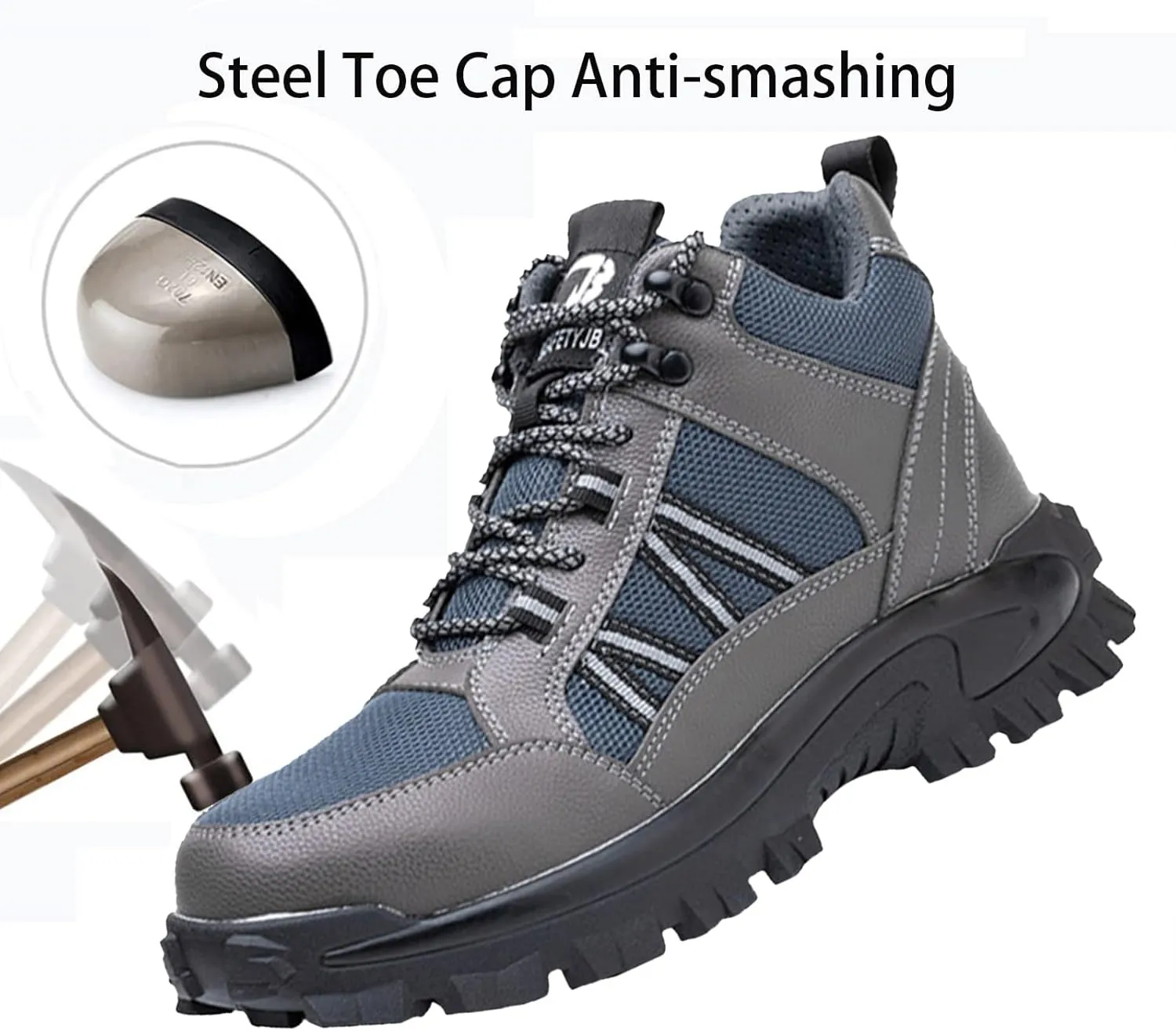 Safety Men's Touring Safety Shoes,for Walking, Hiking, Outdoor Exploitation, Construction, Industrial,