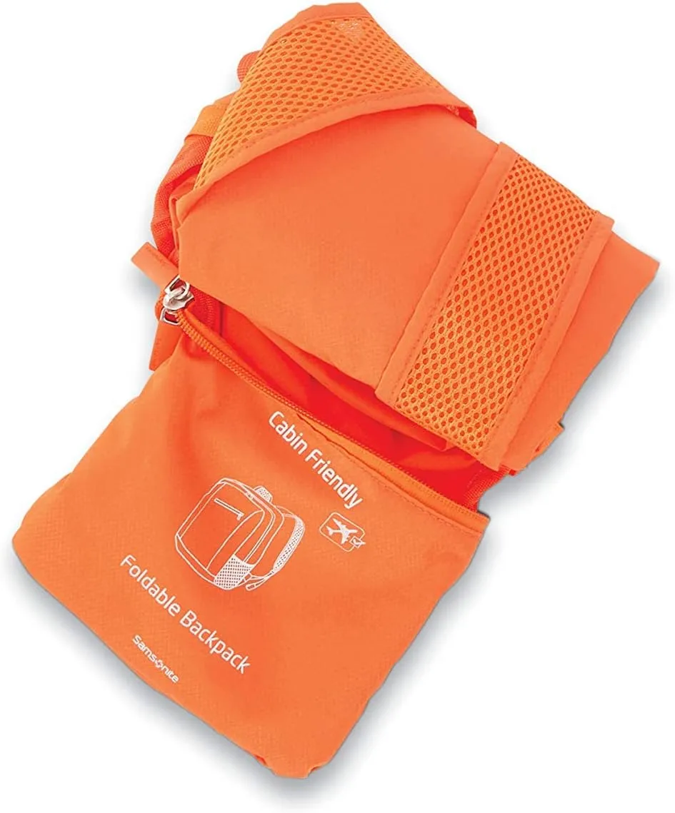 Samsonite Foldable Backpack, Orange Tiger, One Size