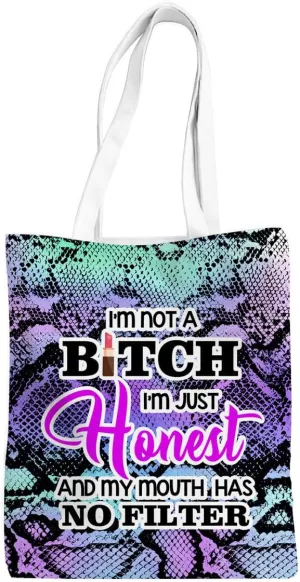 Sarcastic Funny Gifts Tote Bag for Women, Reusable Grocery Bags for Girls Mom Appreciation Christmas Birthday