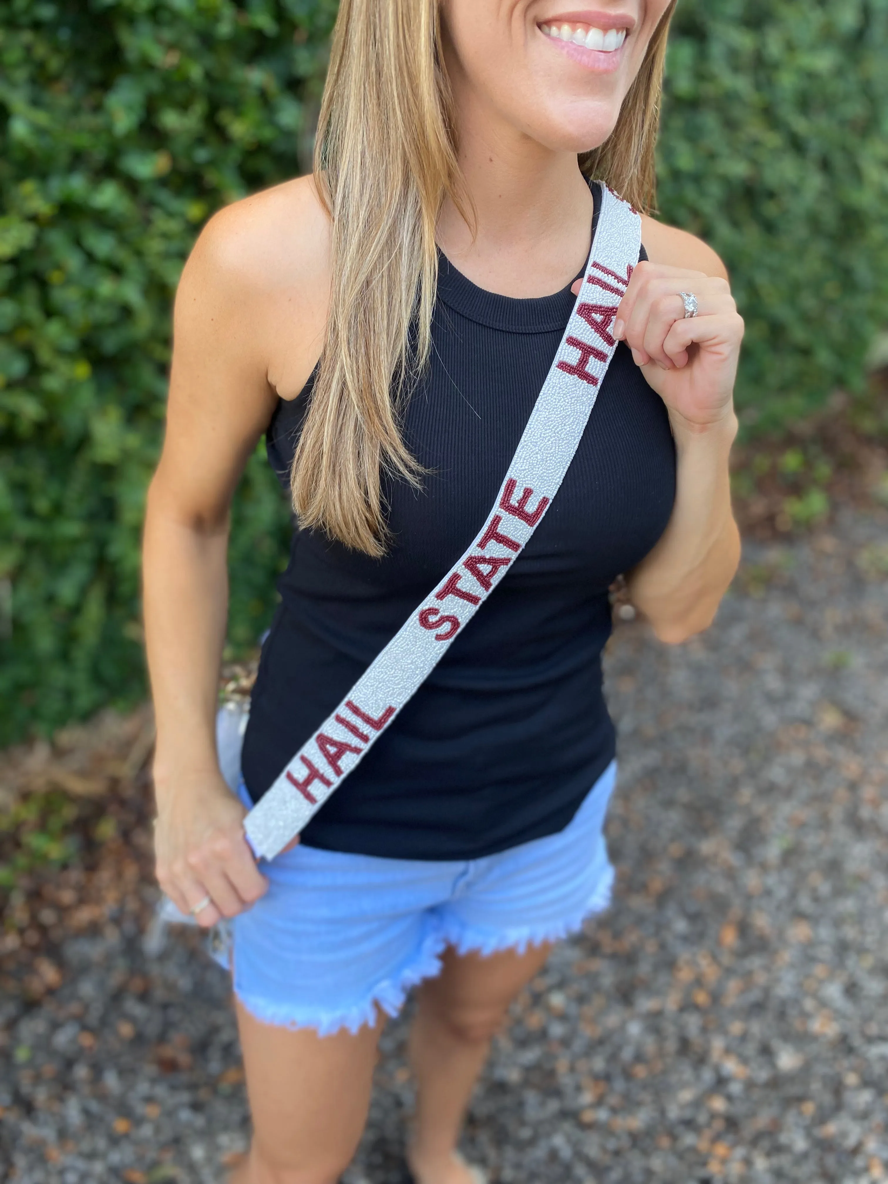 Seed Bead Strap- Hail State