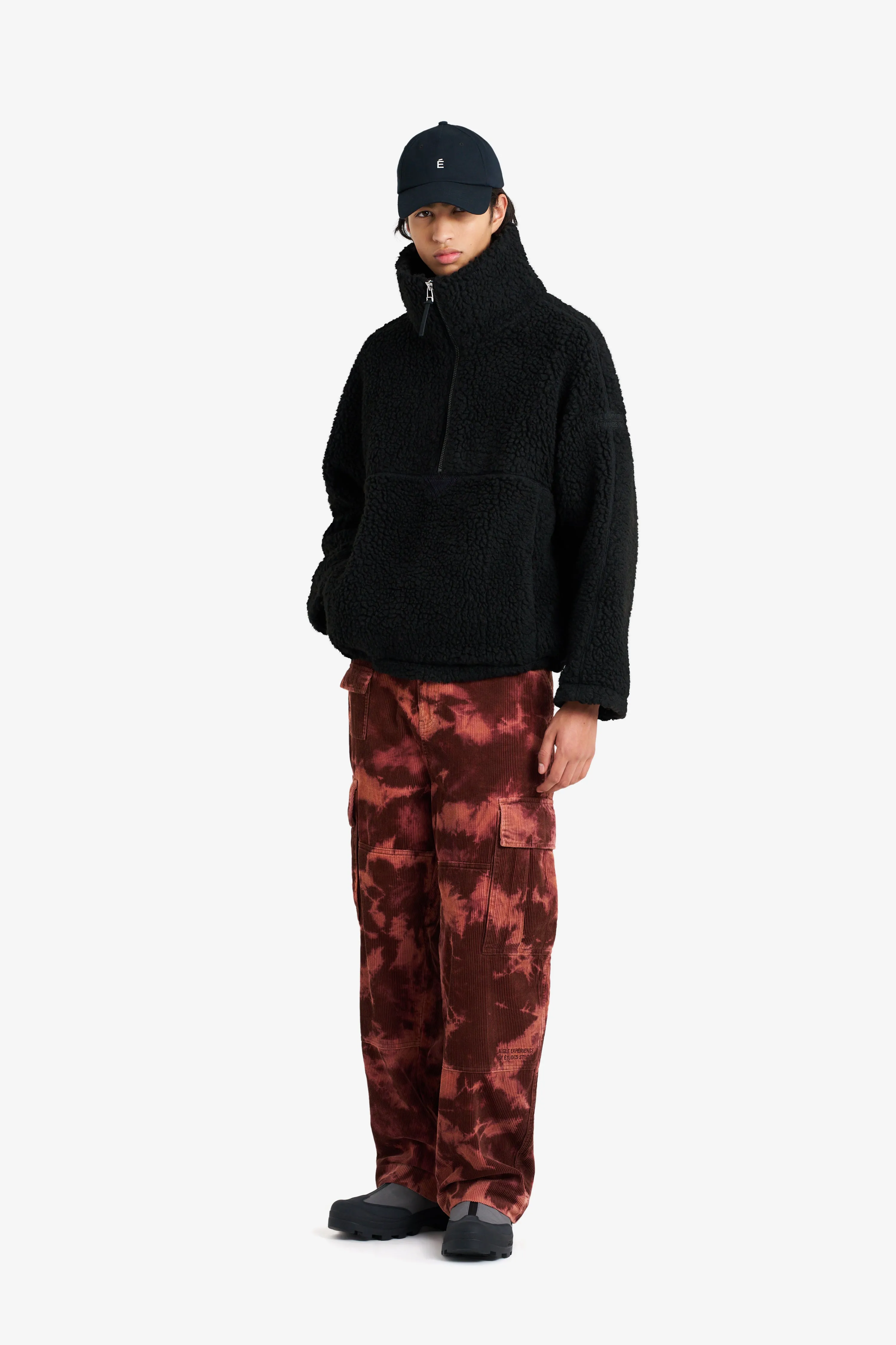SHERPA FLEECE JACKET BLACK
