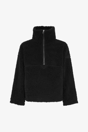 SHERPA FLEECE JACKET BLACK