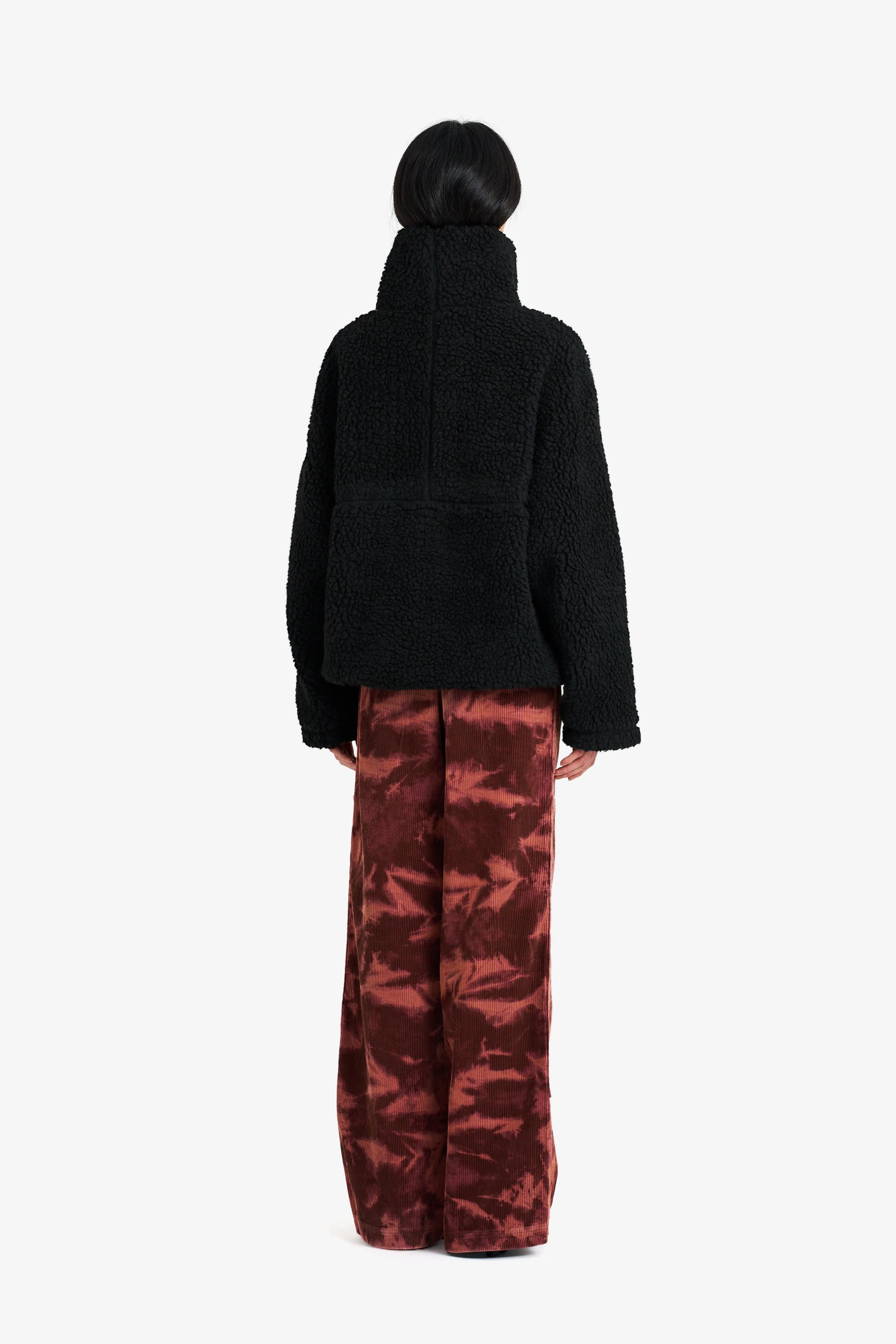 SHERPA FLEECE JACKET BLACK