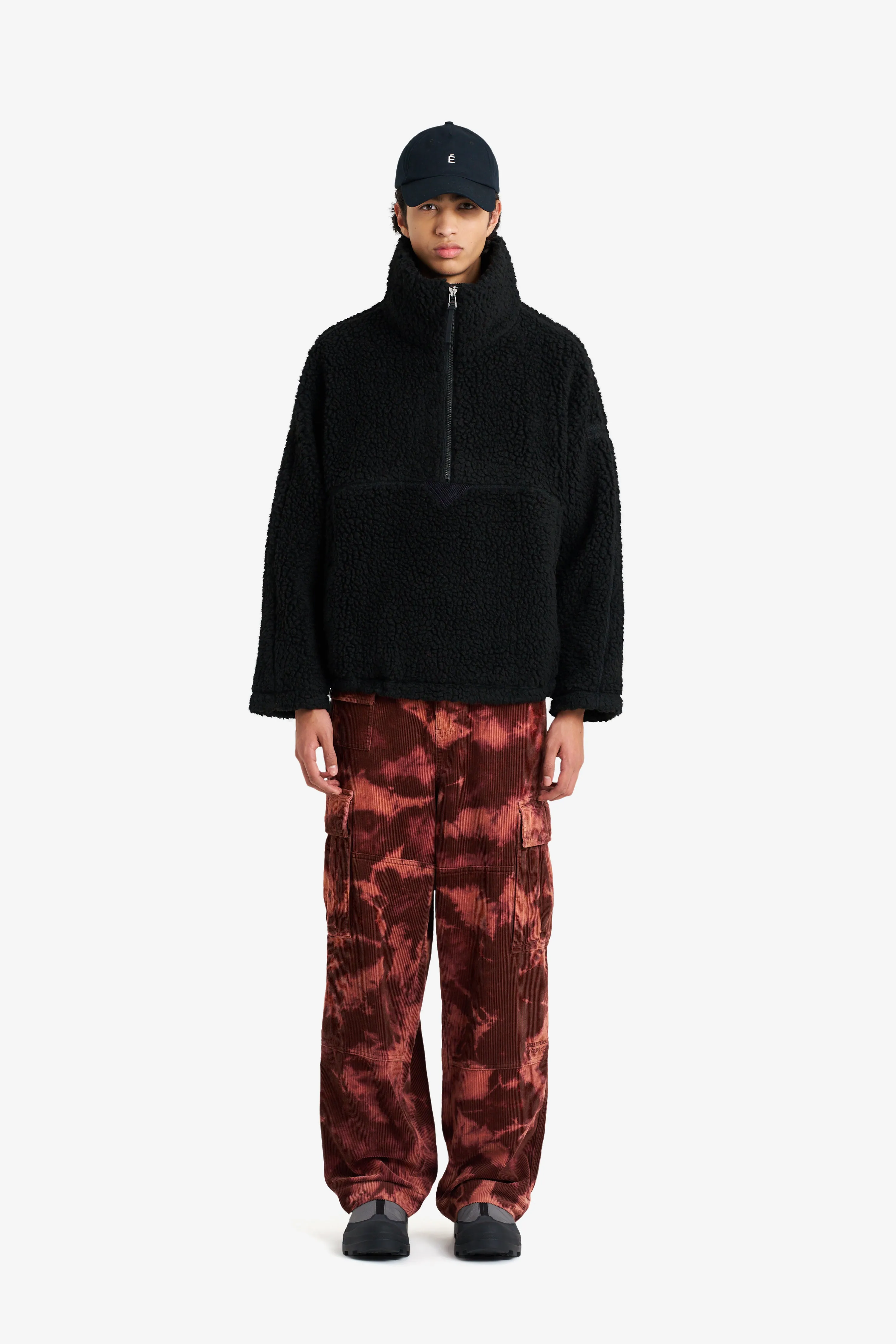 SHERPA FLEECE JACKET BLACK