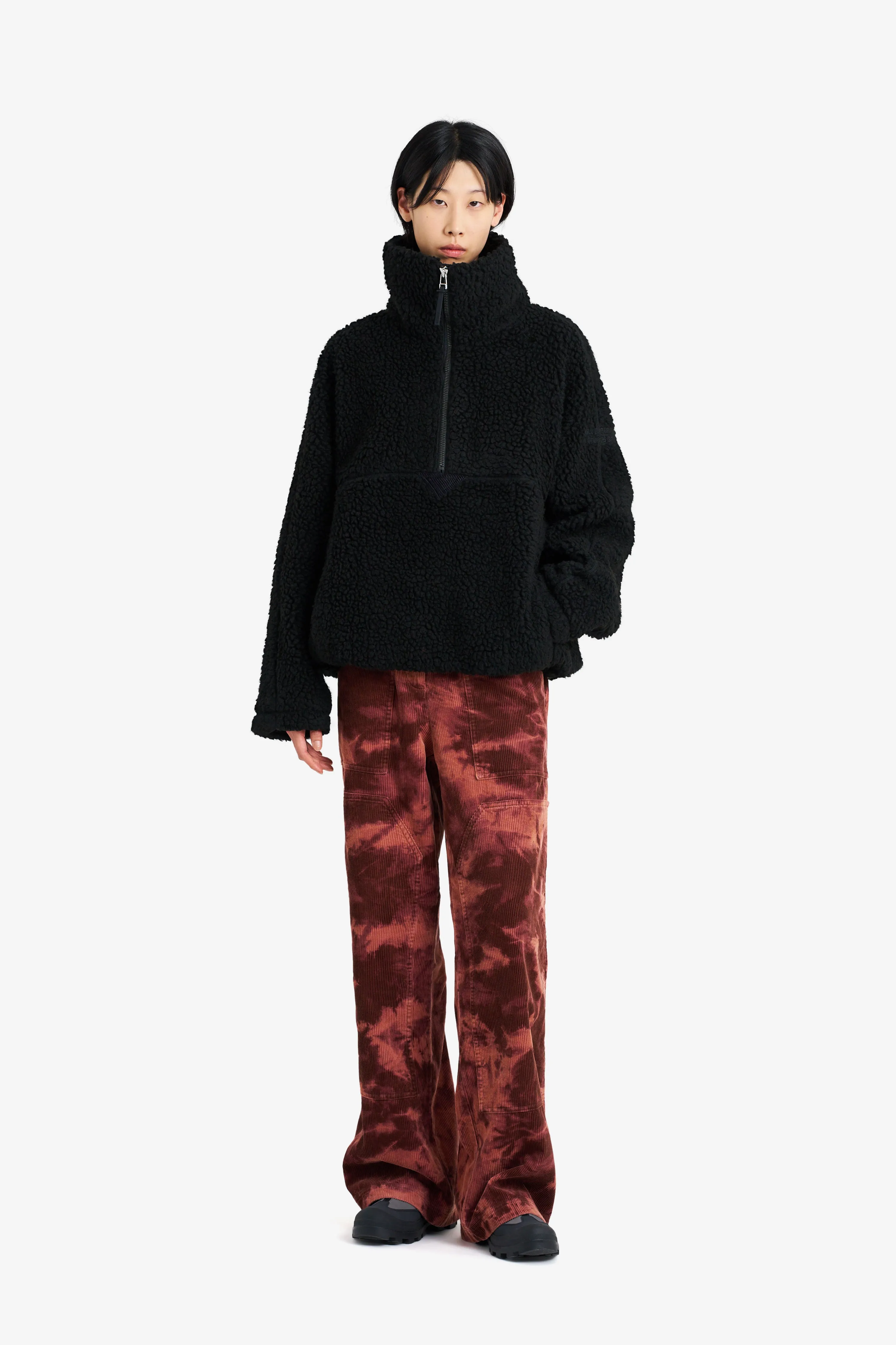 SHERPA FLEECE JACKET BLACK