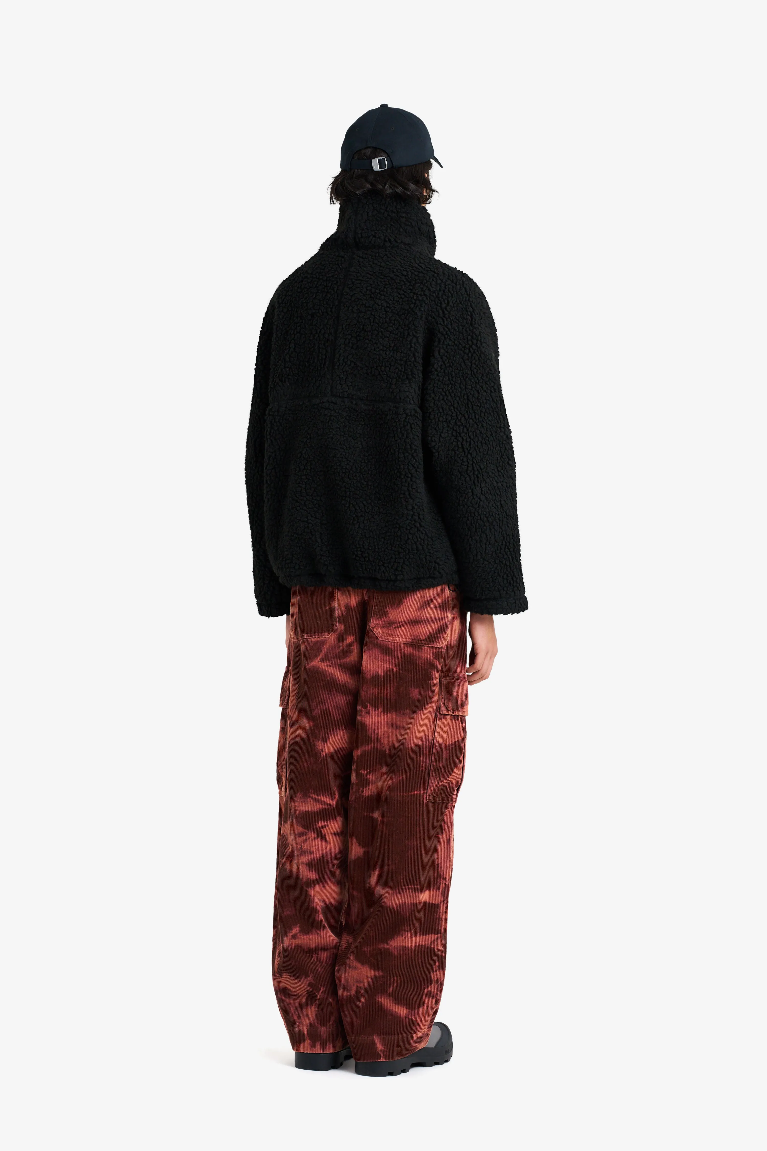 SHERPA FLEECE JACKET BLACK