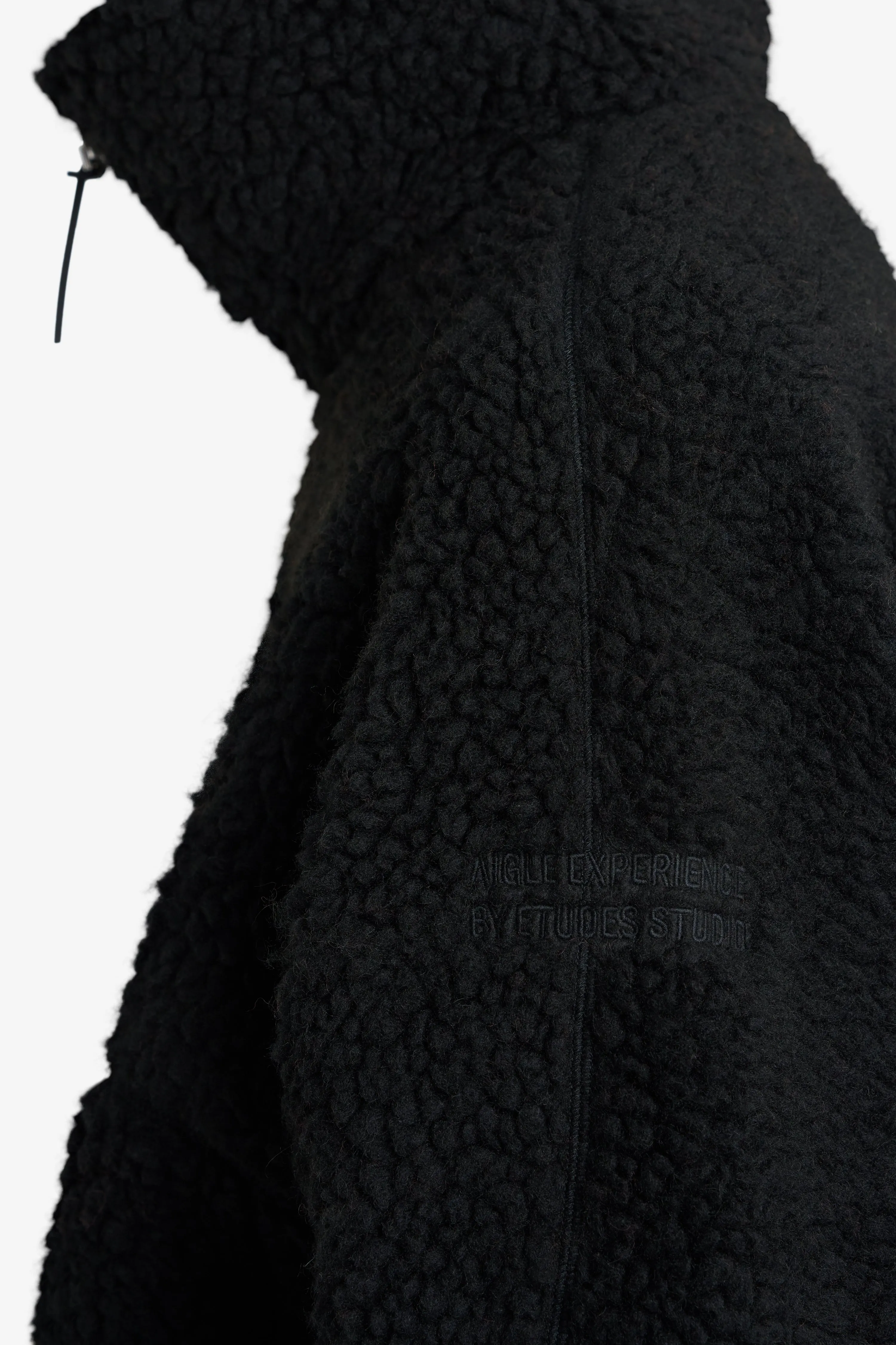SHERPA FLEECE JACKET BLACK