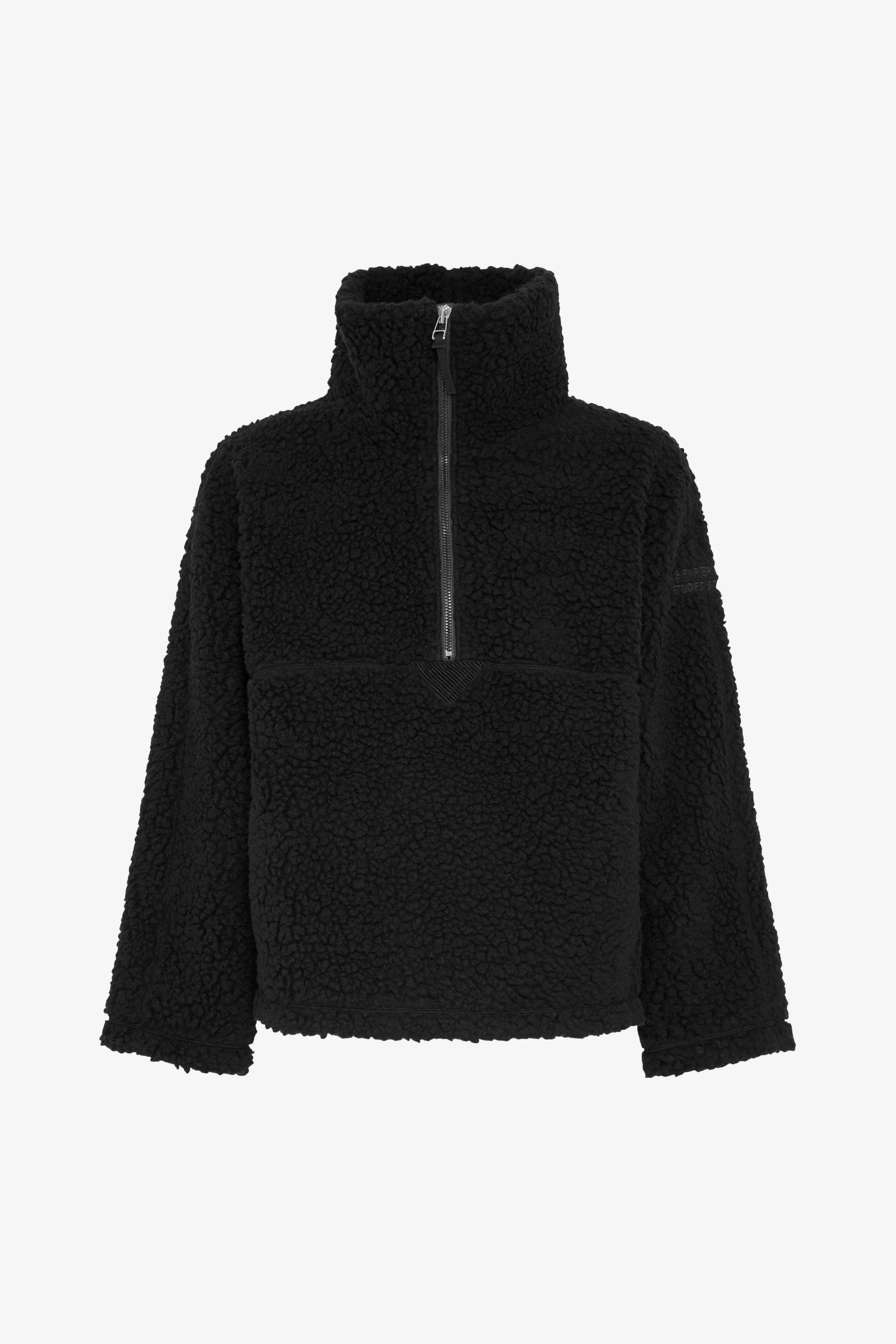 SHERPA FLEECE JACKET BLACK