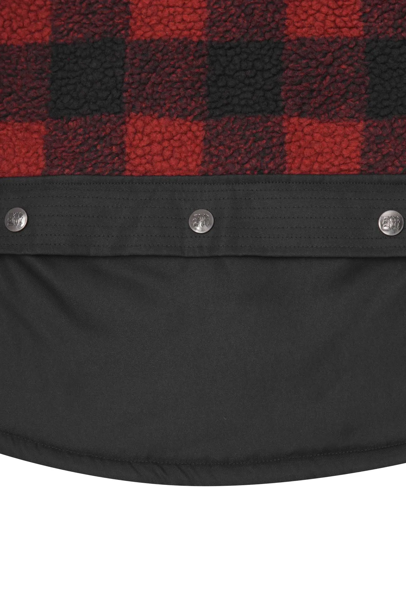 SHINOBI VEST IN CARMINE PLAID
