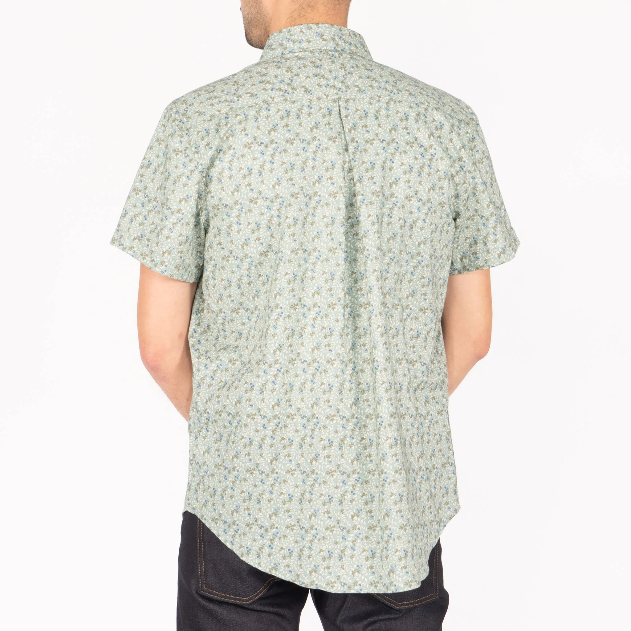 Short Sleeve Easy Shirt - Nuts & Berry -Blue