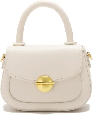 Shoulder Bags & Top Handle Handbags Women Purses Vintage Satchel Ladies Pastel Color Mini Crossbody Bags (White)