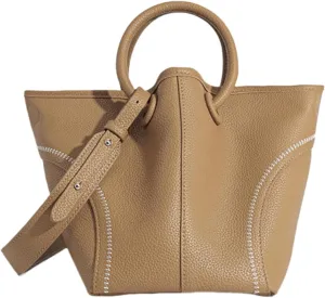 Shoulder Bags Purses and Roomy Handbags for Women PU Leather Top Handle Tote Satchel Ladies Hobo Basket Crossbody Bags (Brown)