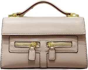 Shoulder Bags Purses Handbags for Women with 2 Removable Straps Top Handle Satchel Ladies Vintage Crossbody Bags (Beige)