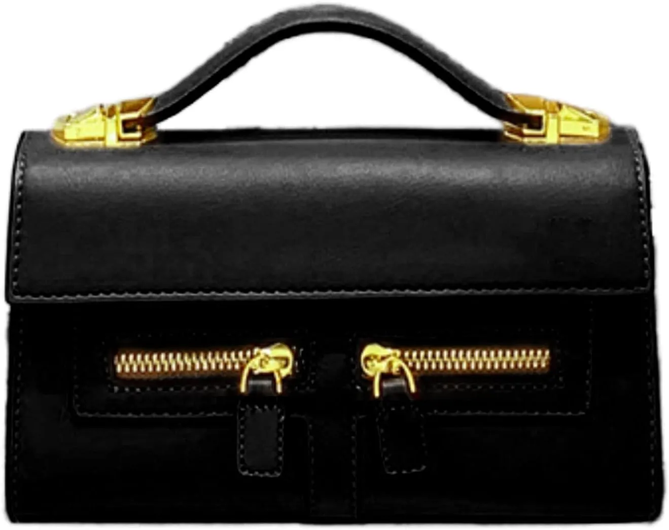 Shoulder Bags Purses Handbags for Women with 2 Removable Straps Top Handle Satchel Ladies Vintage Crossbody Bags (Black)