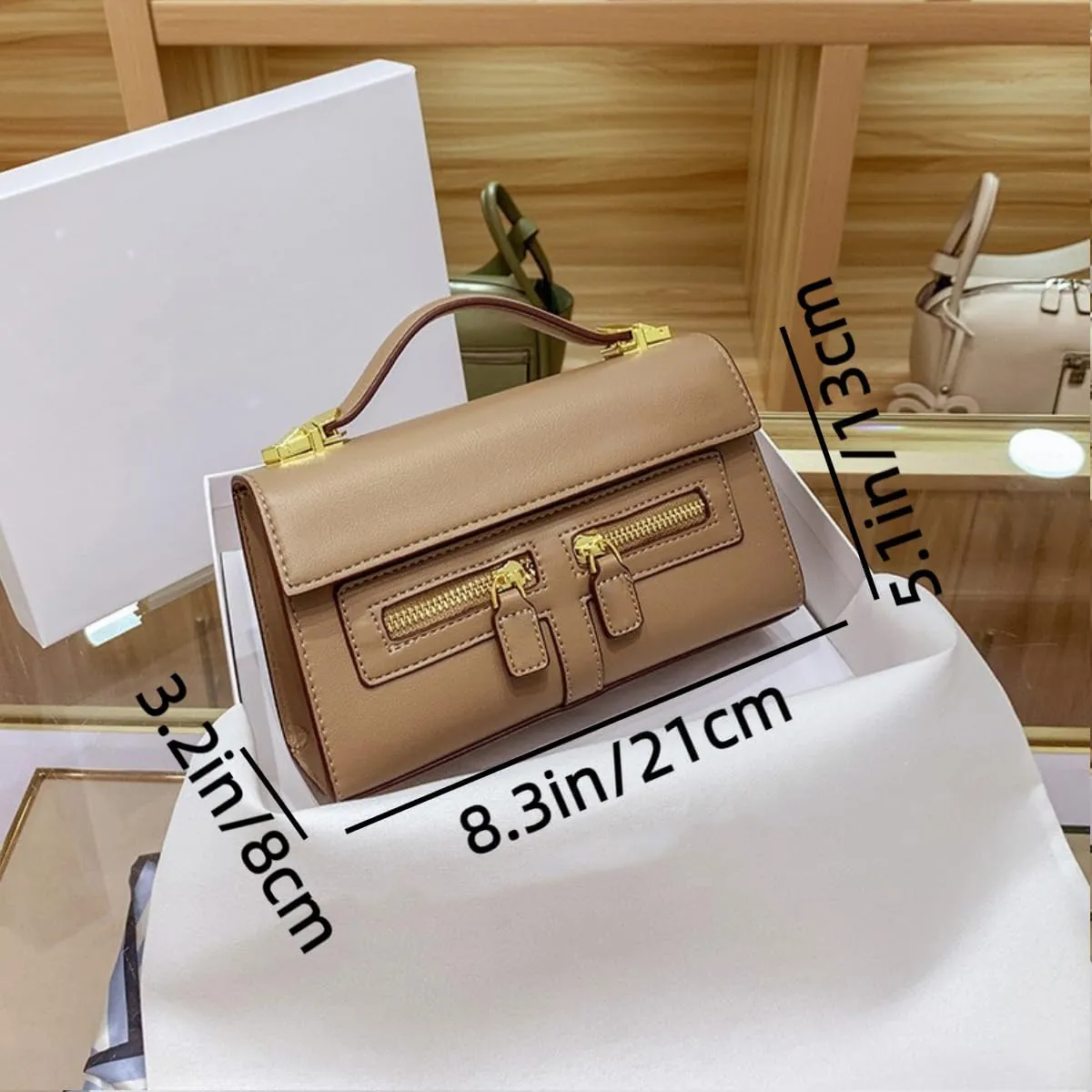 Shoulder Bags Purses Handbags for Women with 2 Removable Straps Top Handle Satchel Ladies Vintage Crossbody Bags (Coffee)