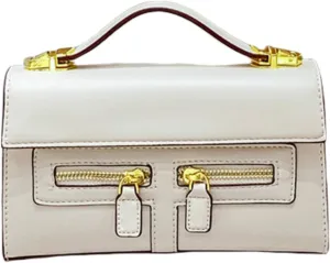 Shoulder Bags Purses Handbags for Women with 2 Removable Straps Top Handle Satchel Ladies Vintage Crossbody Bags (White)