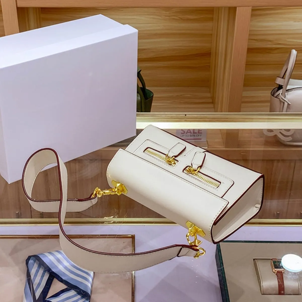 Shoulder Bags Purses Handbags for Women with 2 Removable Straps Top Handle Satchel Ladies Vintage Crossbody Bags (White)