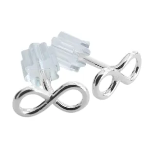 Simple Earrings, Infinity Earrings, Tiny Earrings, Post Earrings, Stud Earrings, Metal Earrings, Modern Jewelry, Minimalist