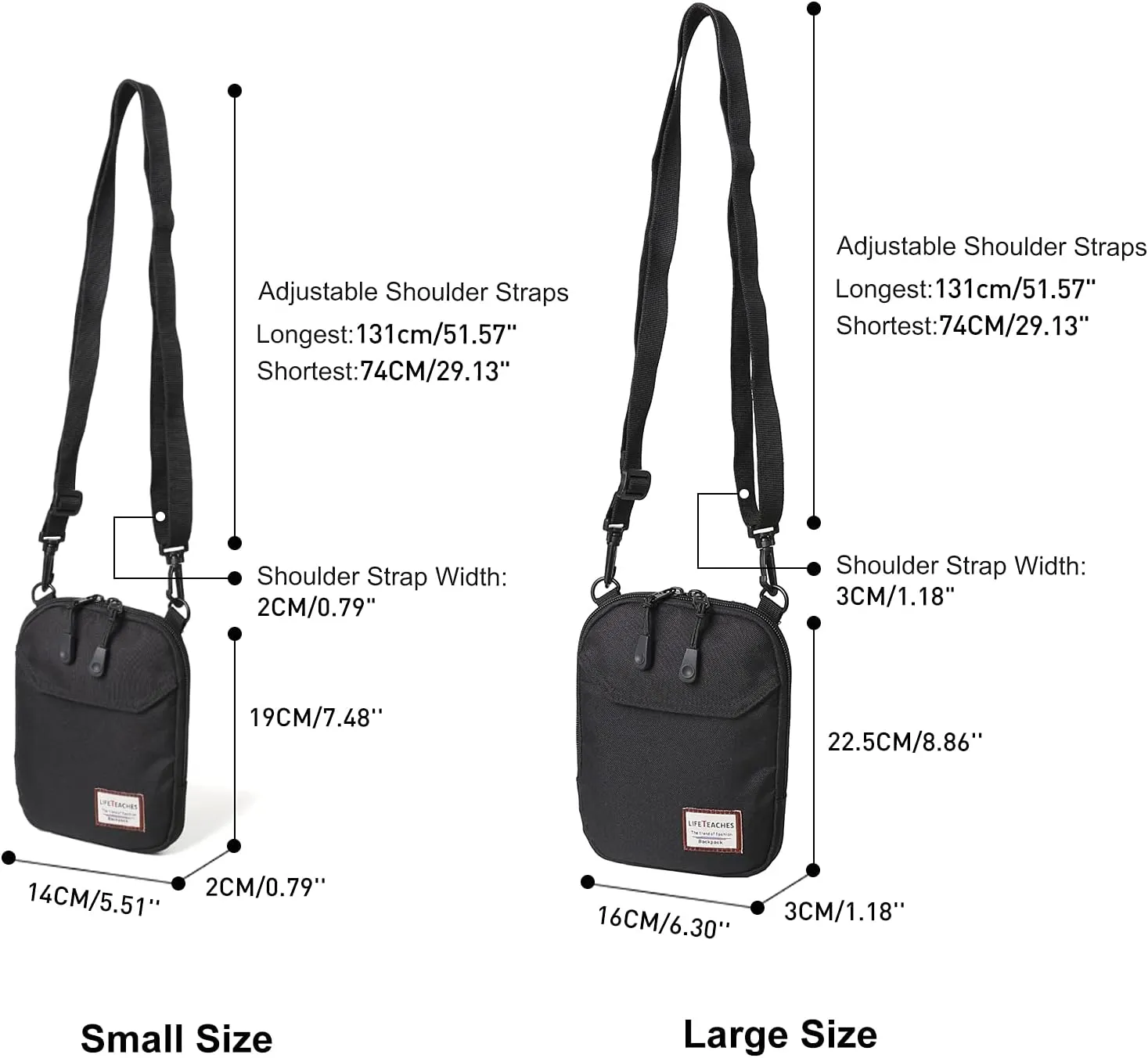 Small Crossbody Bag for Men, Mini Messenger Bag Shoulder Bag for Phone Passport