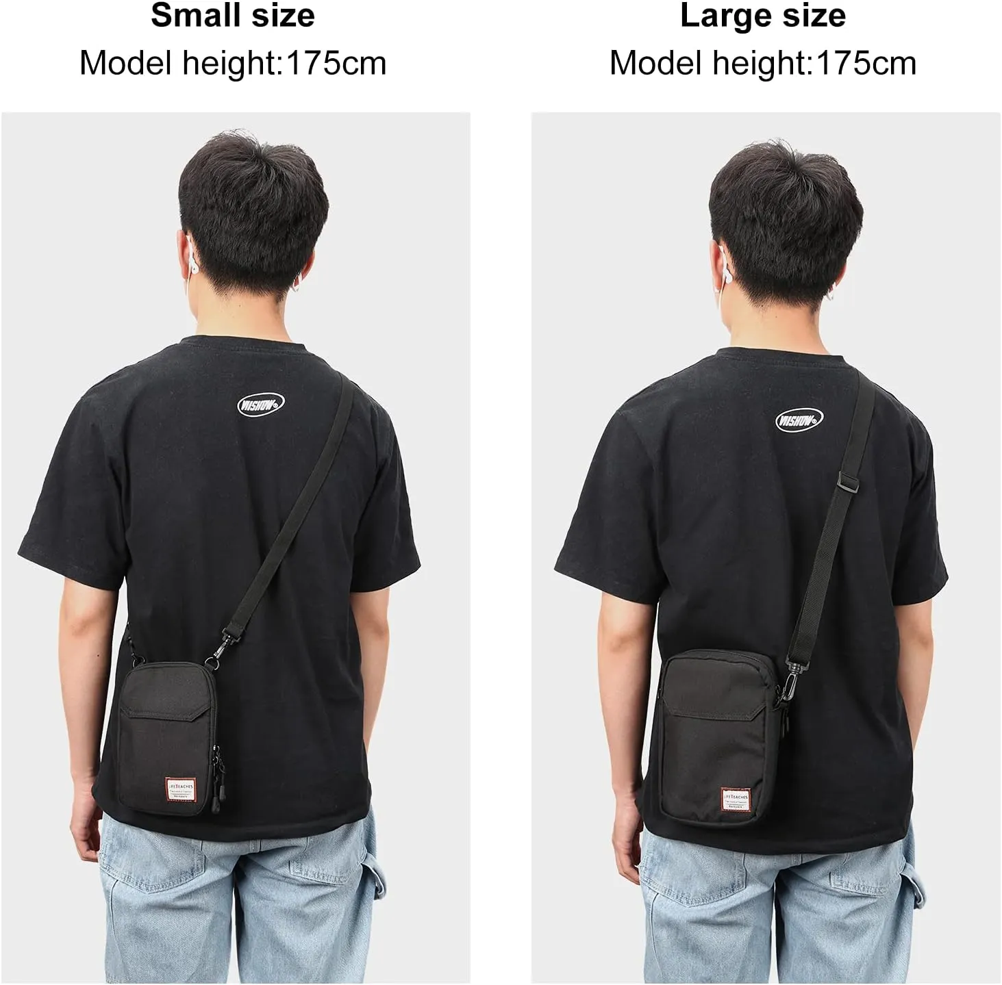 Small Crossbody Bag for Men, Mini Messenger Bag Shoulder Bag for Phone Passport