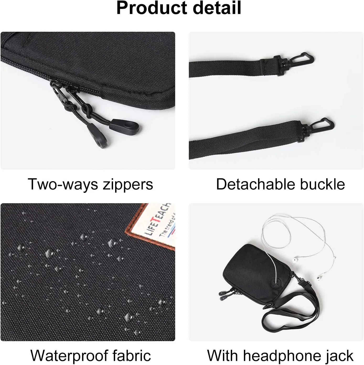 Small Crossbody Bag for Men, Mini Messenger Bag Shoulder Bag for Phone Passport