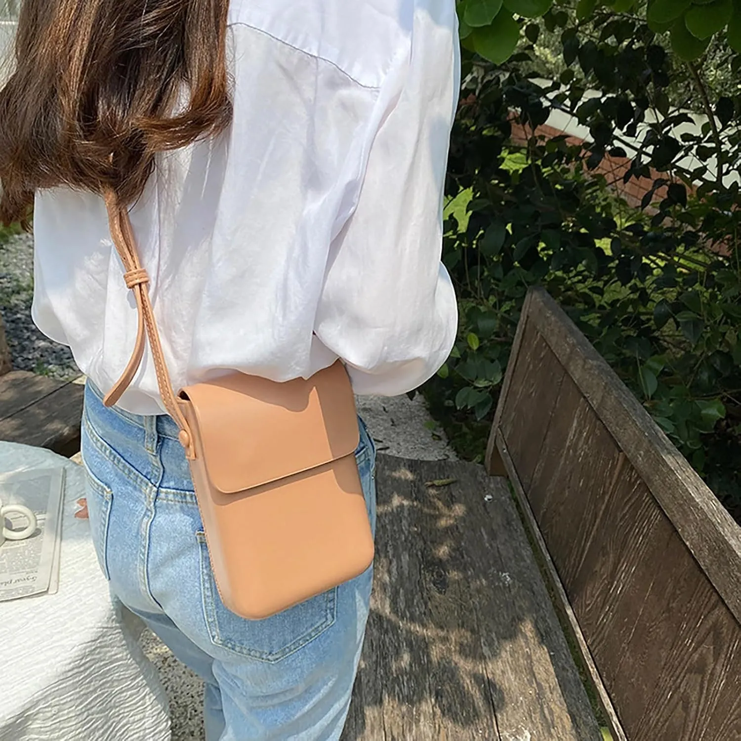 Small Shoulder Bag for Women Faux Vegan Premium Leather Satchel Clutch Retro Fashion Business Casual Crossbody Bags