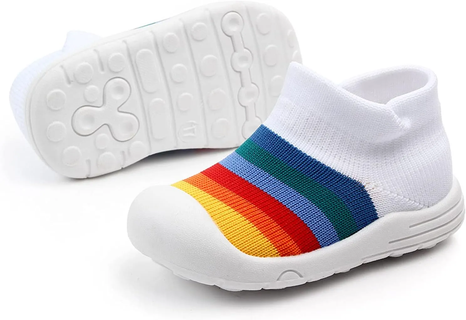 Sock Shoes Toddler,0-3 Years Newborn Boys Girls Cartoon Fleece Warm The Floor Socks Non Slip Prewalker Shoes