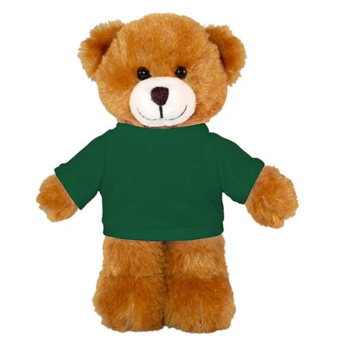 Soft Plush Mocha Teddy Bear with Tee
