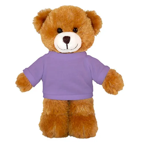 Soft Plush Mocha Teddy Bear with Tee