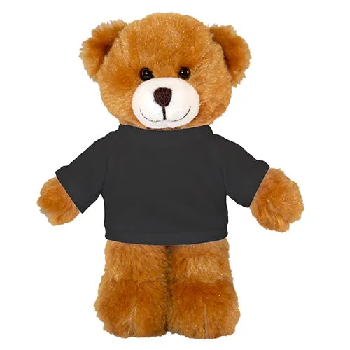 Soft Plush Mocha Teddy Bear with Tee