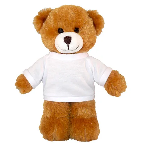 Soft Plush Mocha Teddy Bear with Tee