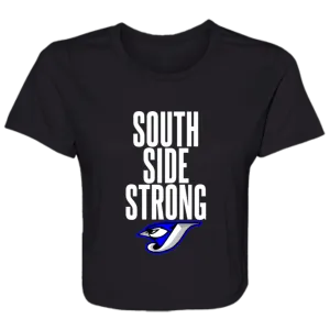 South Side Strong B8882 Ladies' Flowy Cropped Tee