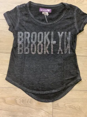 Sparkle By Stoopher Girls Crystalized S/S Brooklyn Shirt