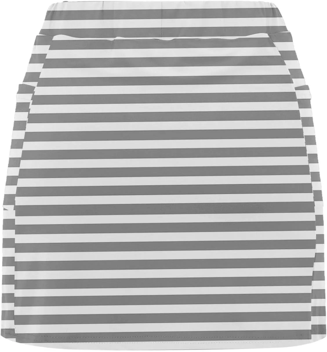 Striped Golf Skorts for Women Pockets Casual High Waist Tennis Skirts with Shorts Stretch Tum Control Athletic Skort