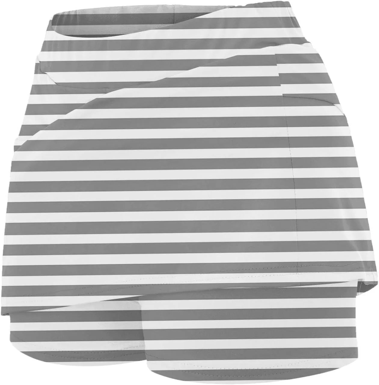 Striped Golf Skorts for Women Pockets Casual High Waist Tennis Skirts with Shorts Stretch Tum Control Athletic Skort