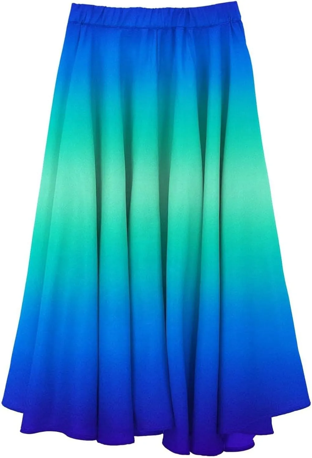 Summer Skirts for Women 2025 Vacation Boho Floral Maxi Skirt Elastic High Waisted Flowy Ruffle A Line Skirt