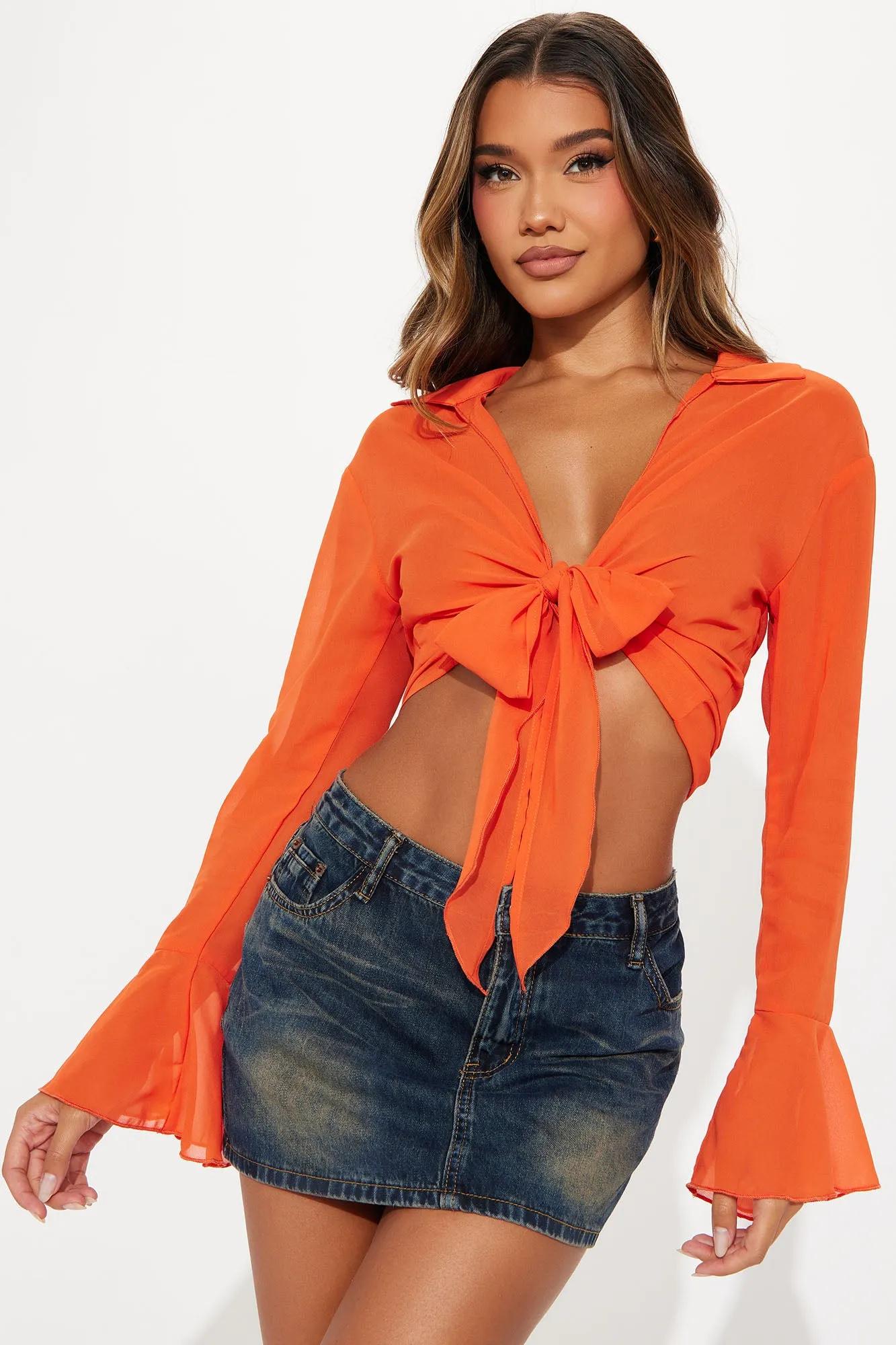 Take Me Away Top - Orange