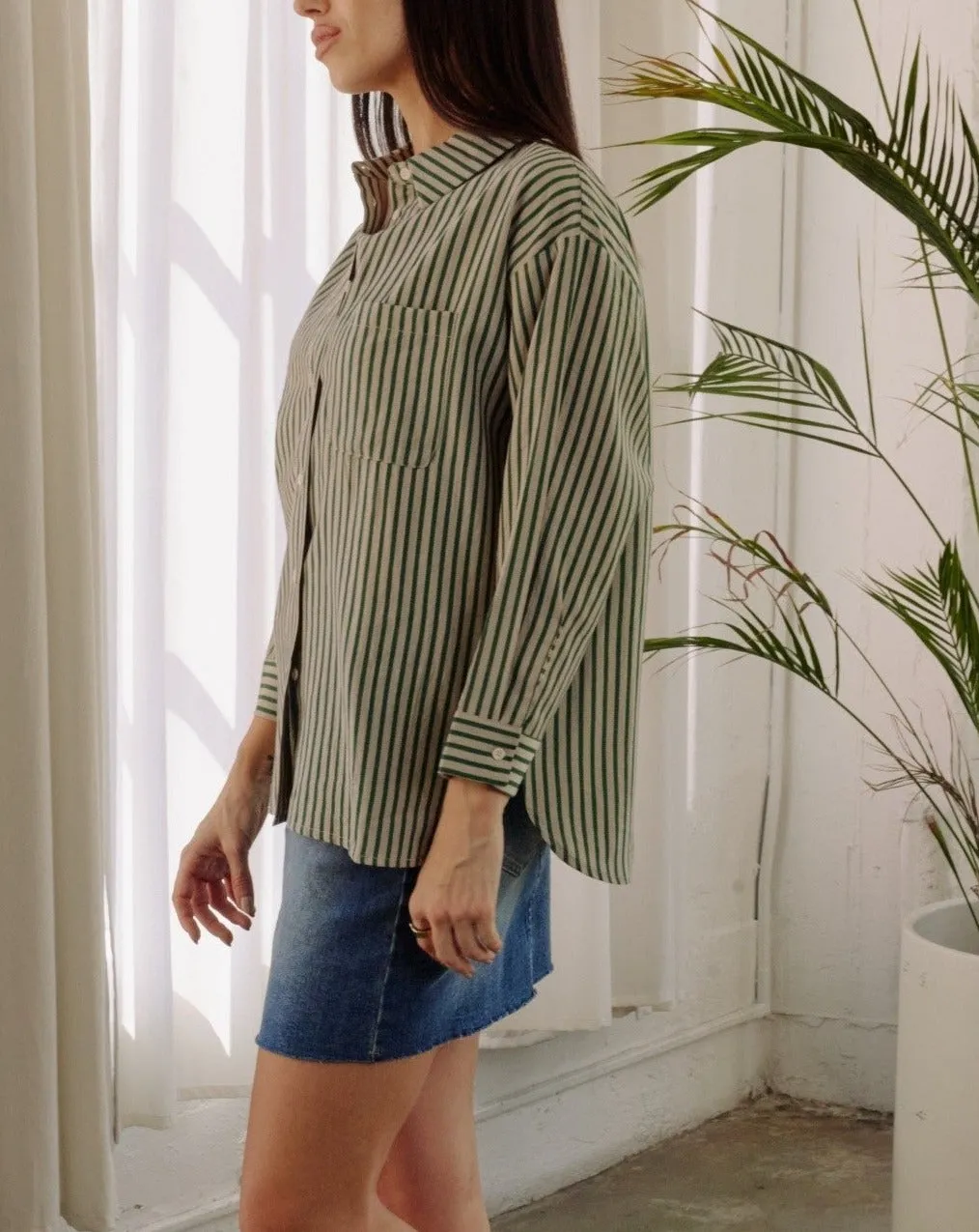 Tarra Top in Brown Cream