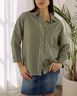 Tarra Top in Brown Cream
