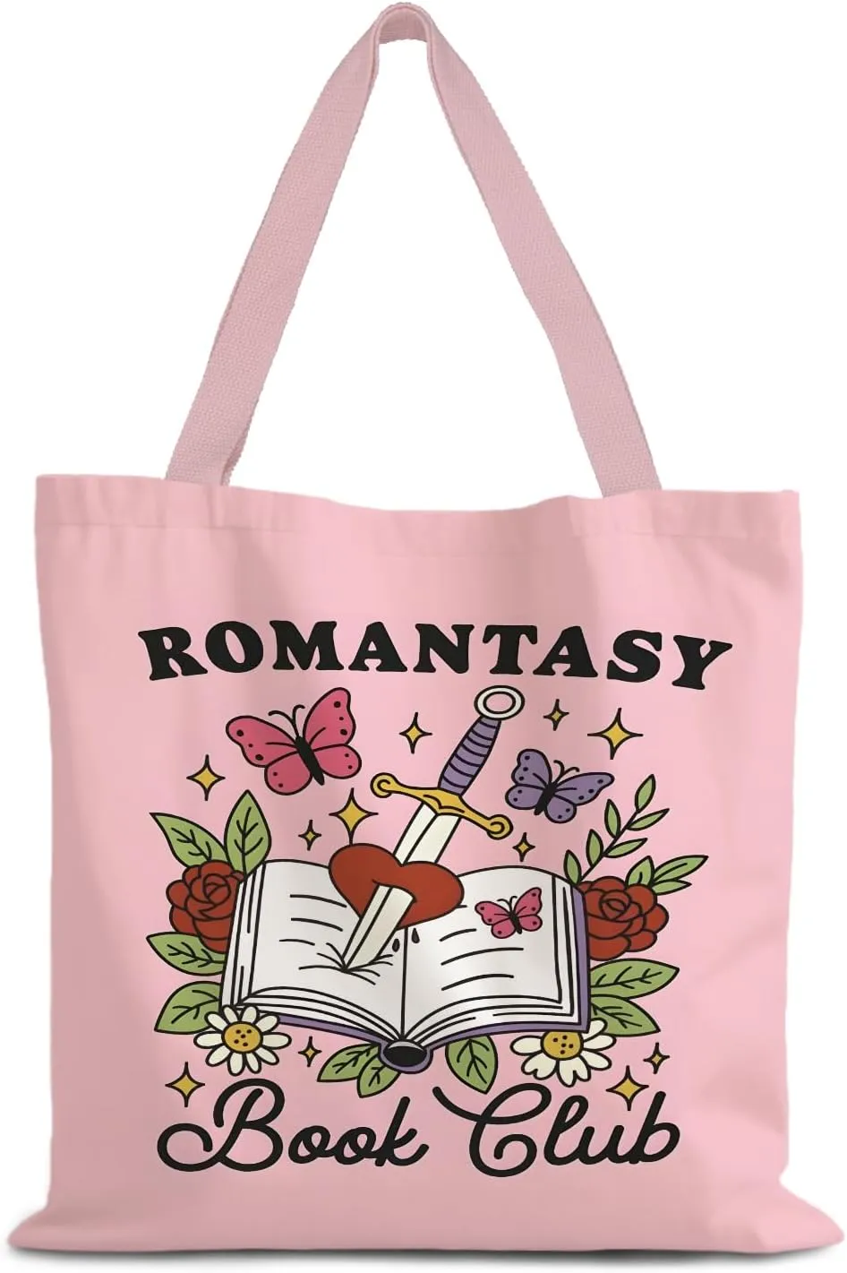 Teacher Tote Bag,Trendy Preppy Pink Tote Bag,Trendy Retro Y2K Preppy,Teacher Gifts for Women