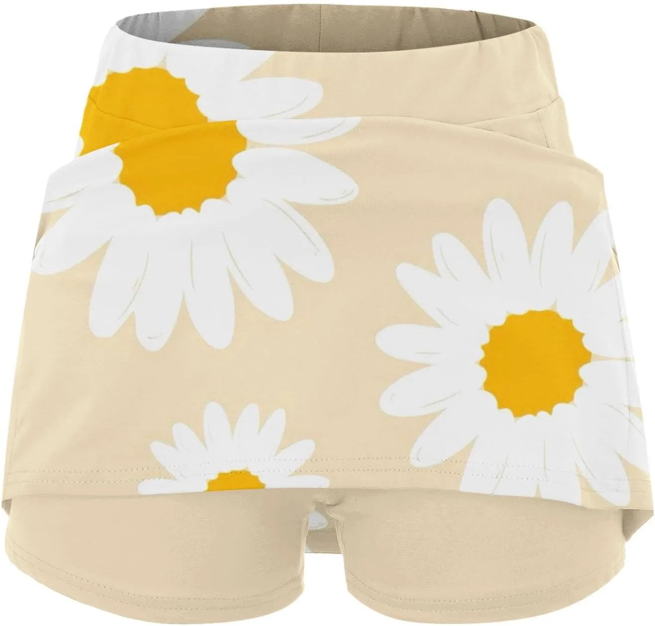 Tennis Golf Skorts for Women with Pockets Leaves Print Plus Size Skorts 2025 Summer High Waist Athletic Skirts