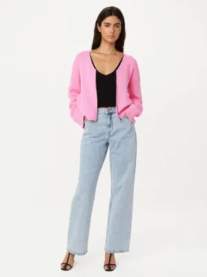 The Bell Sleeve Zip Up Sweater in Orchid
