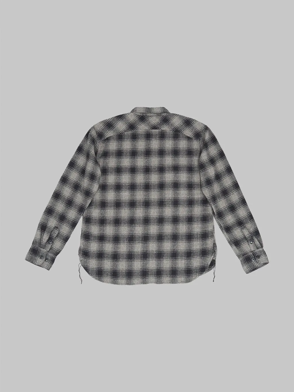 The Strike Gold SGS2203 Recycled Cotton Flannel Mixed Nep Check Work Shirt Grey