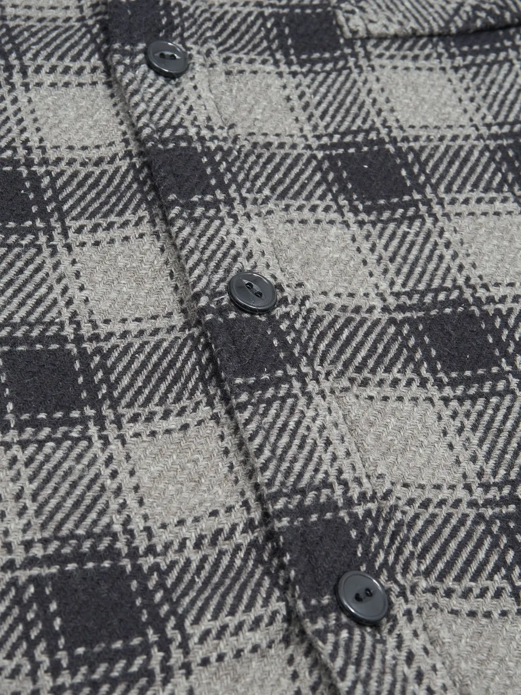 The Strike Gold SGS2203 Recycled Cotton Flannel Mixed Nep Check Work Shirt Grey