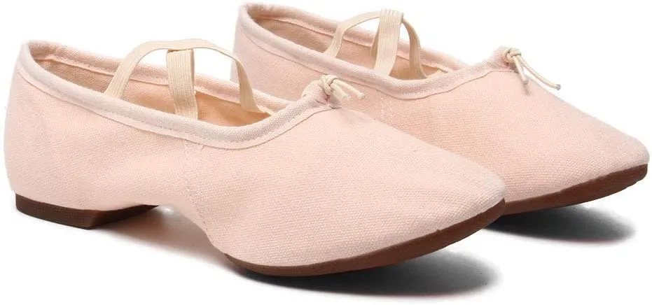 TINRYMX Women Latin Dance Shoes Ballroom Canvas Dance Shoes with Rubber Sole